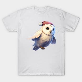 Snow Owl Santa T-Shirt